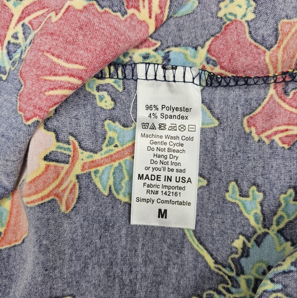 Tropical Print LuLaRoe Dani - Sleeveless Maxi Dress - Picture 4 of 7